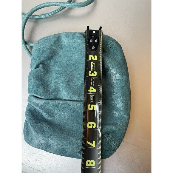 Fossil Teal Green Leather Crossbody Shoulder Bag Mini Small Leather Distressed - Picture 5 of 5